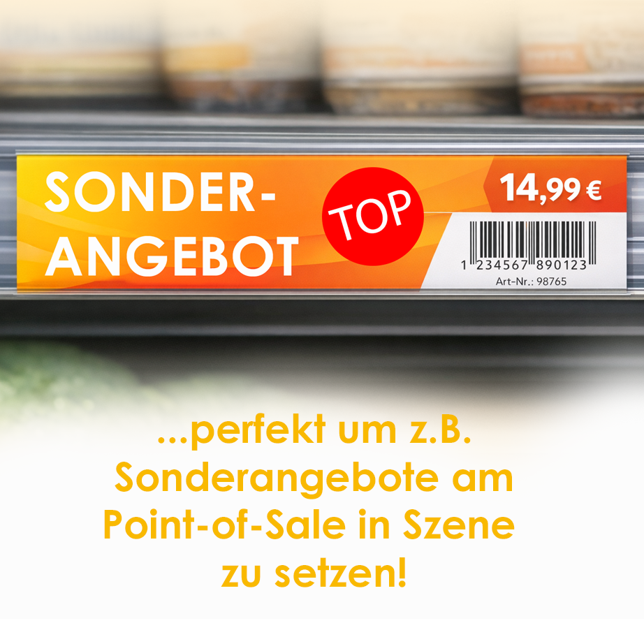 Scannerschienen-Einleger Kunststoff (PP)