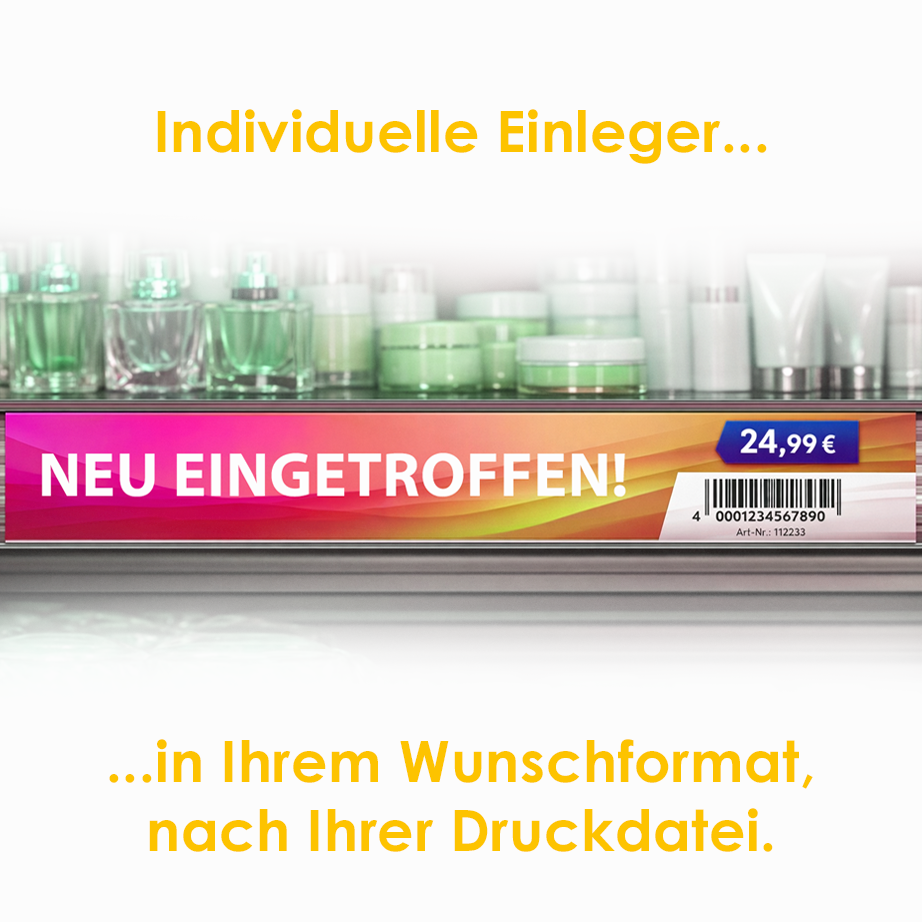 Scannerschienen-Einleger Kunststoff (PP)