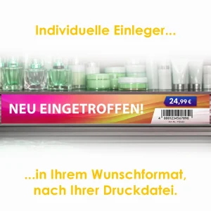 Scannerschienen-Einleger Kunststoff (PP)